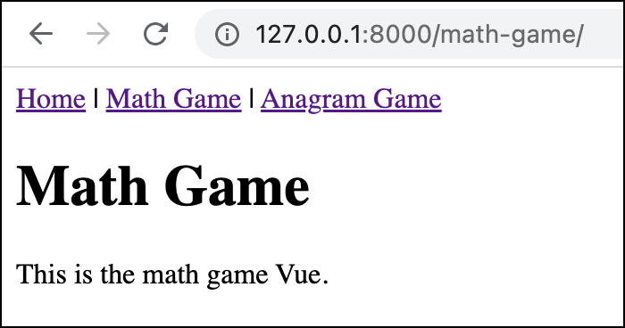 Math Game Vue